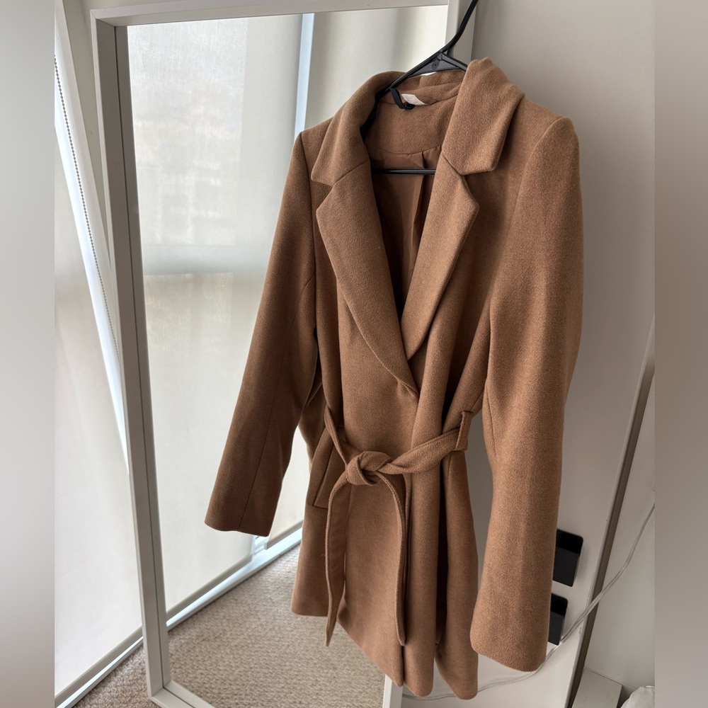 H&M Felted Trench Coat